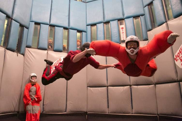 Terry Fator Gets Some Flying Time in at Vegas Indoor Skydiving