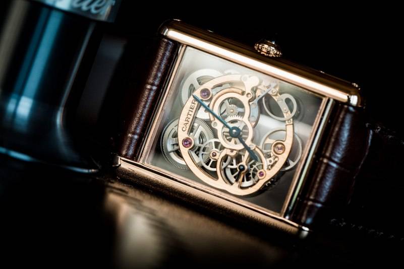 Tank louis cartier 2024 skeleton sapphire watch