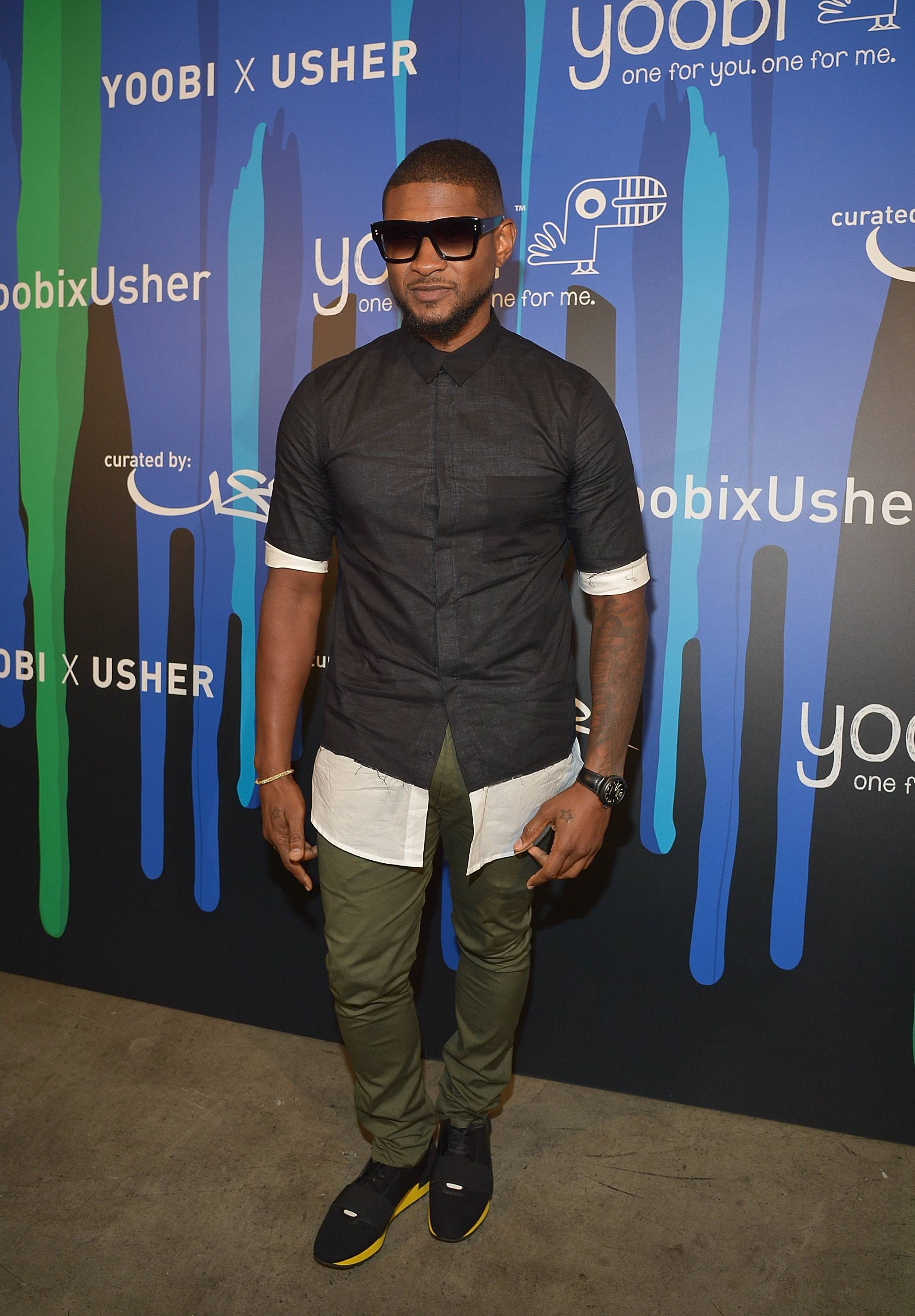 Usher Celebrates Charitable Collaboration with Yoobi