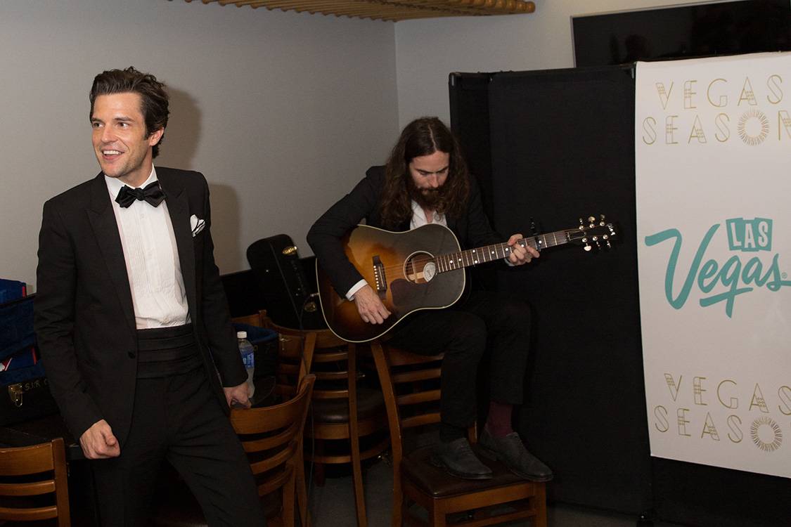 Brandon Flowers Performs a Free Acoustic Show in Chicago to Tout Las Vegas