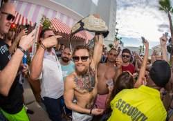 Conor McGregor Celebrate His UFC Win at Foxtail Pool