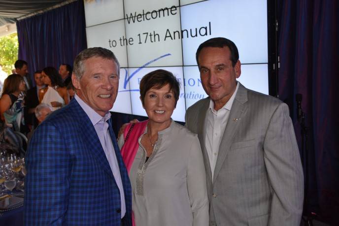 Bob Lloyd, Mickie Krzyzewski and Mike Krzyzewski