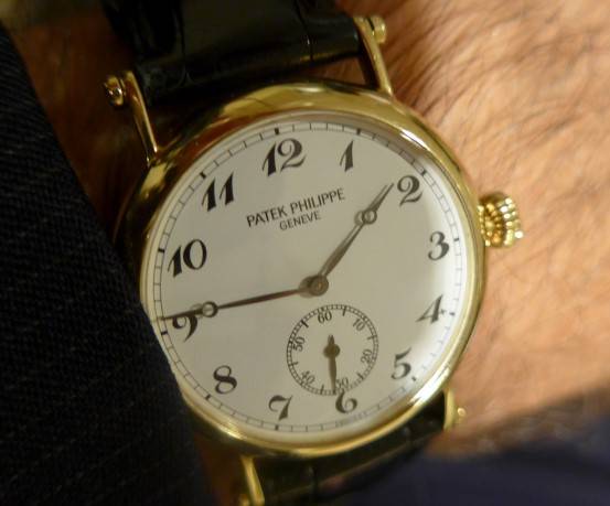 Larry Pettinelli's Patek that he received in 1989 when Patek Philippe celebrated its150th anniversary