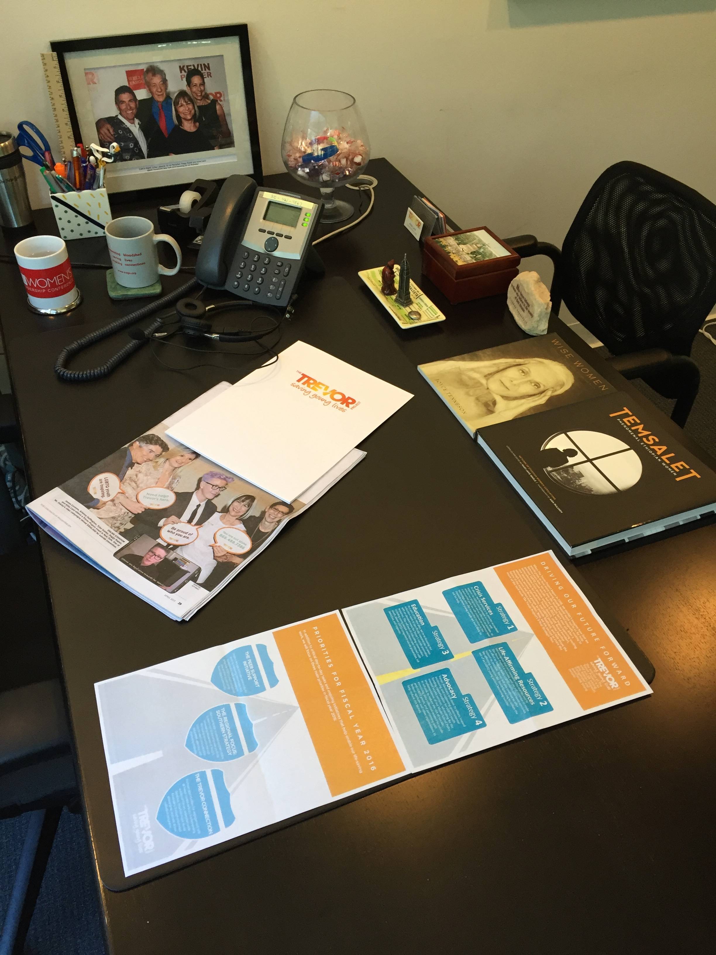 The Trevor Project CEO Abbe Land’s Desktop Essentials