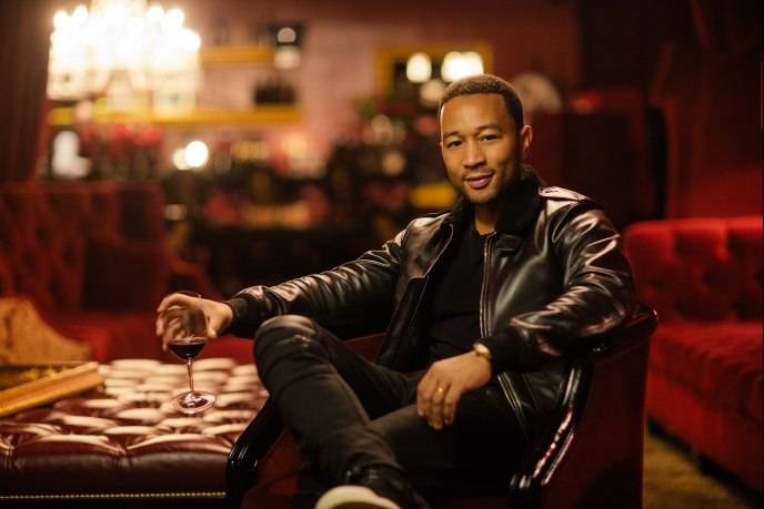 John Legend in The Red Room at Raymond Vineyards