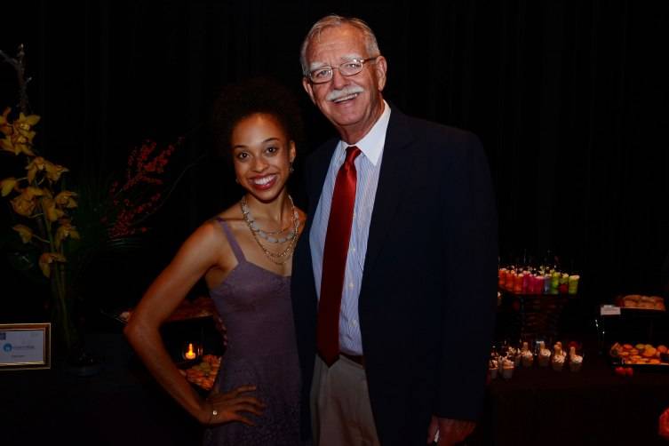 MCB Dancer Christina Spigner and Reception Sponsor Frank Armstrong