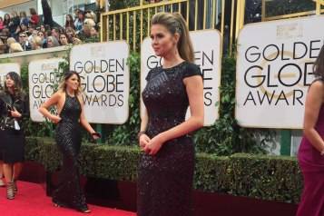 PIC 8_Posing on the Golden Globes lengthy red carpet