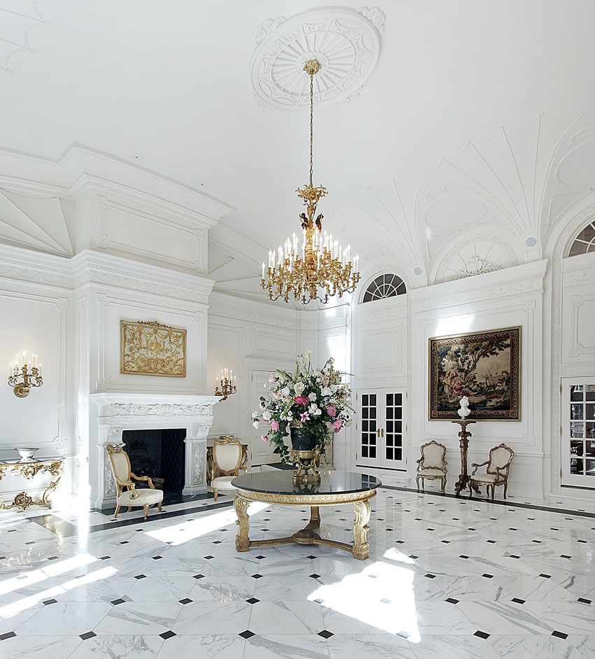 marble foyer decorating flooring floors entryway mansion gorgeous grand gray furniture living idea allergy rich stay staircase chandelier cream options
