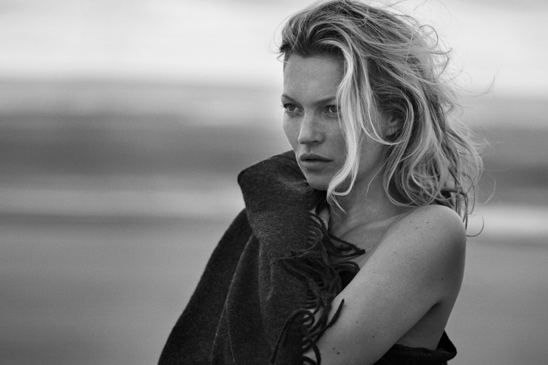 Kate Moss Gets Naked for LA-Based Cashmere Brand Campaign