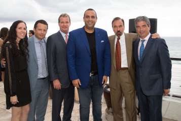 Guests with Sam Nazarian, Jorge Perez and Carlos Rosso