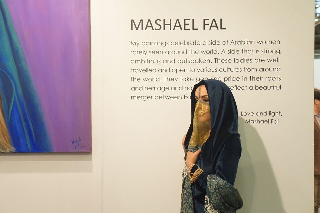Saudi Artist Mashael Fal Uses Her Canvas to Join East and West