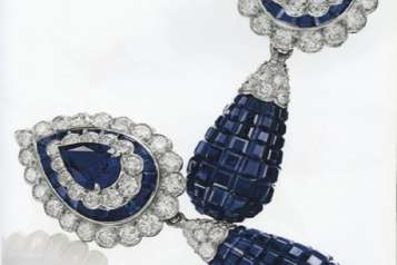 REA PAIR OF ‘MYSTERY-SET’ SAPPHIRE AND DIAMOND EAR PENDANTS, BY VAN CLEEF & ARPELS 53685469c_fig