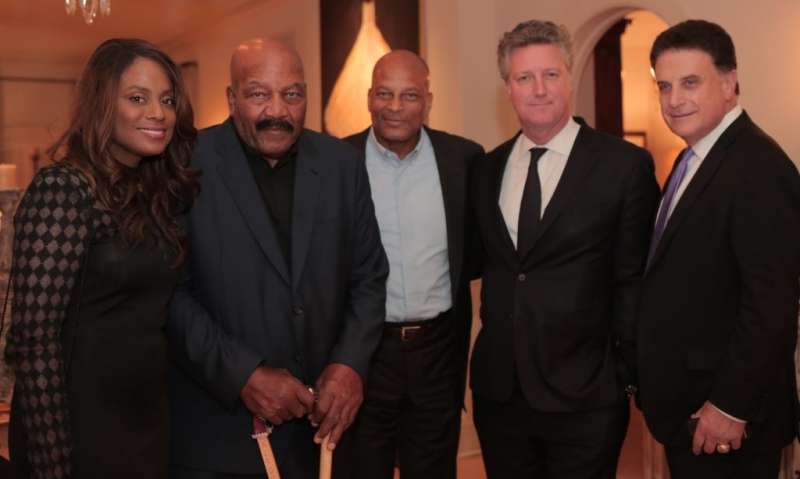 Monique and Jim Brown, Ronnie Lott and Yves de Launay