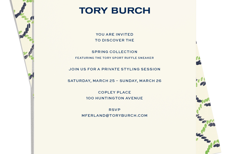 Tory Burch Boston Presents Spring Collection