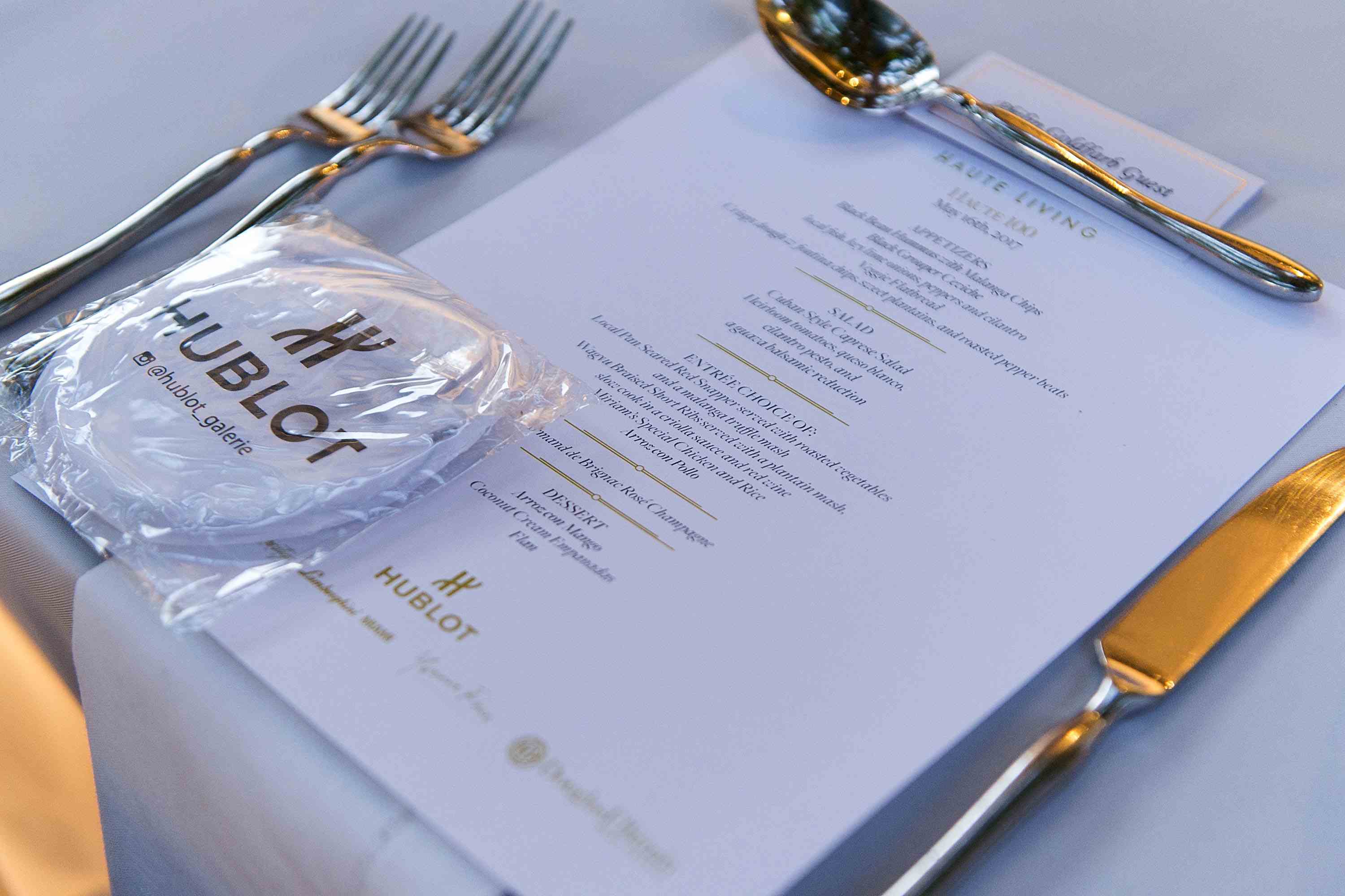 Haute 100 Dinner Menus