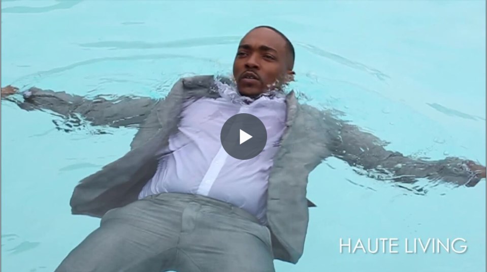 Anthony Mackie BTS Cover Shoot