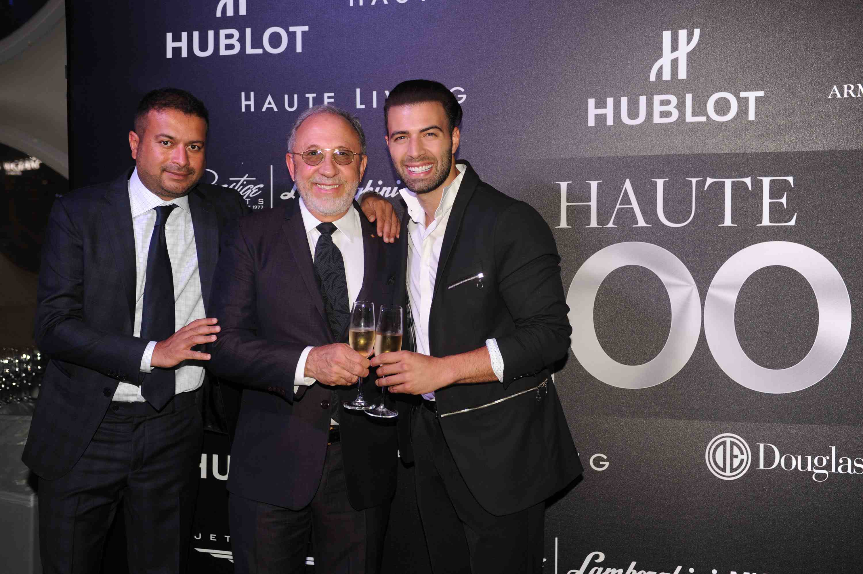 Kamal Hotchandani, Emilio Estefan and Jencarlos Canela