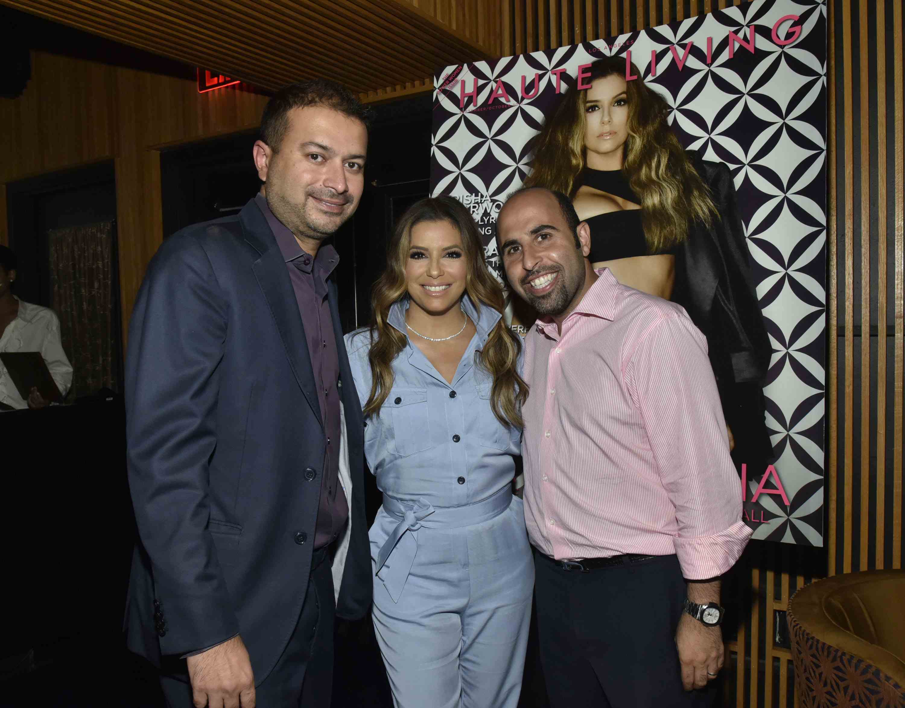 Kamal Hotchandani, Eva Longoria and John Bakhshi