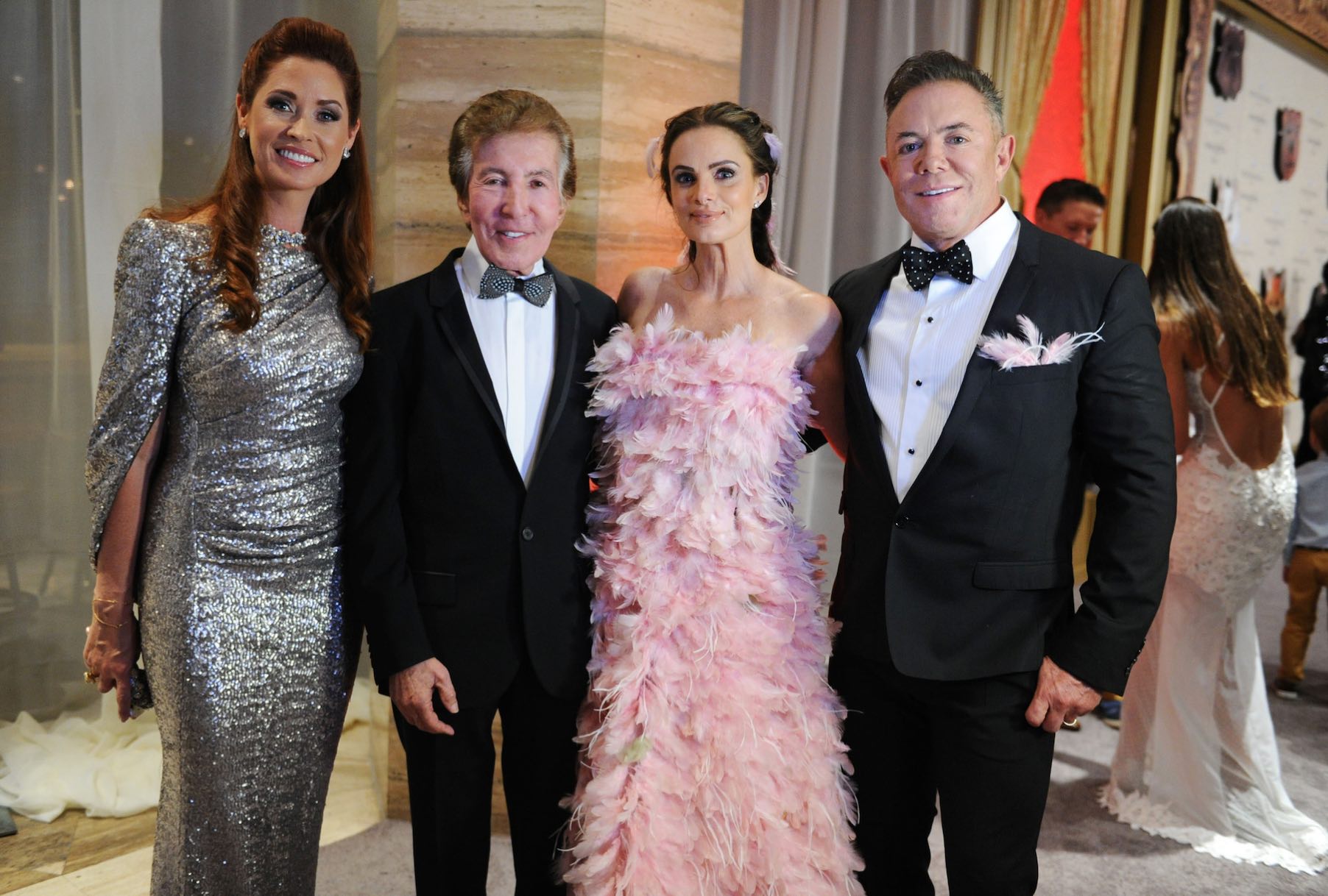 Nancy and Al Malnik, Gabrielle Anwar and Shareef Malnik at the 2016 Make-A-Wish Ball