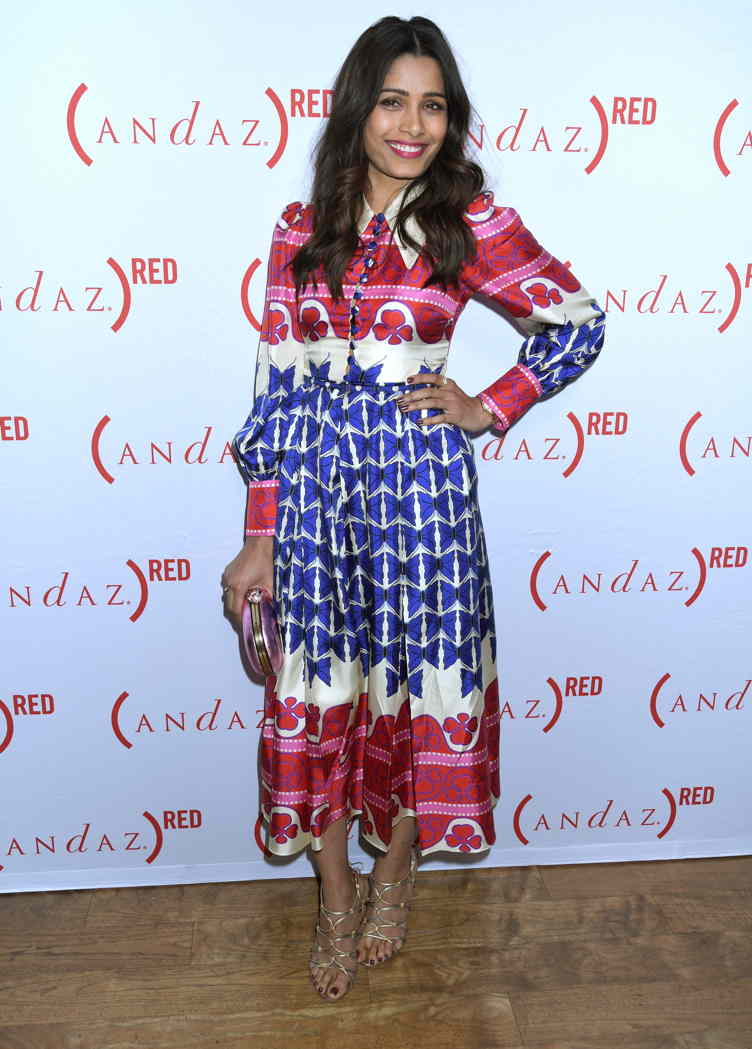 “The Jungle Book” Star Freida Pinto Talks Philanthropy + Girl Power In Hollywood