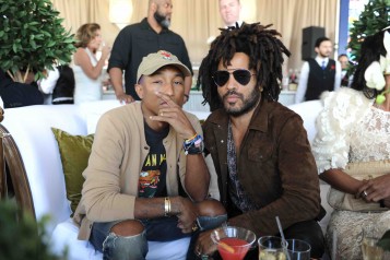 Pharrell Williams & Lenny Kravitz at the $16 Million Pegasus World Cup Invitational – Photo Credit World Red Eye