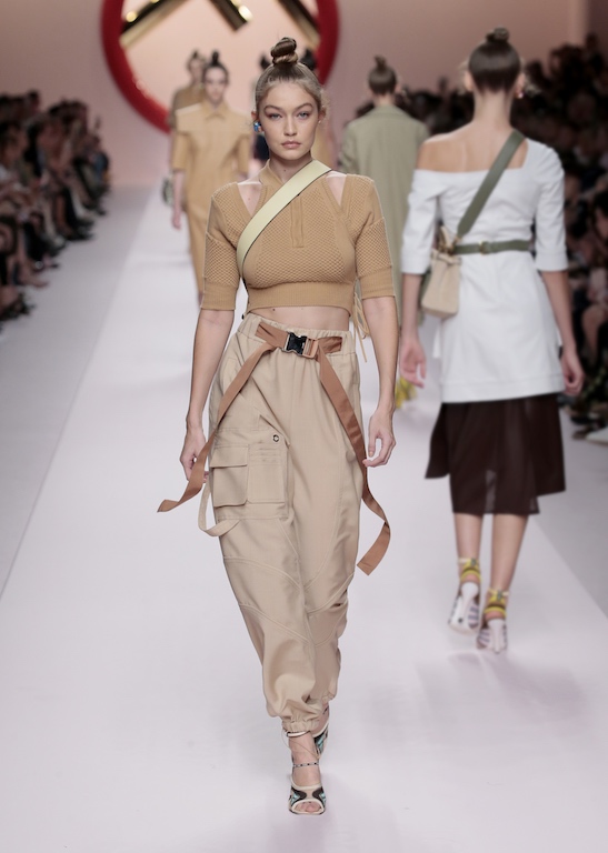 Supermodels Walk FENDI SS 19 Show At Milan Fashion Week