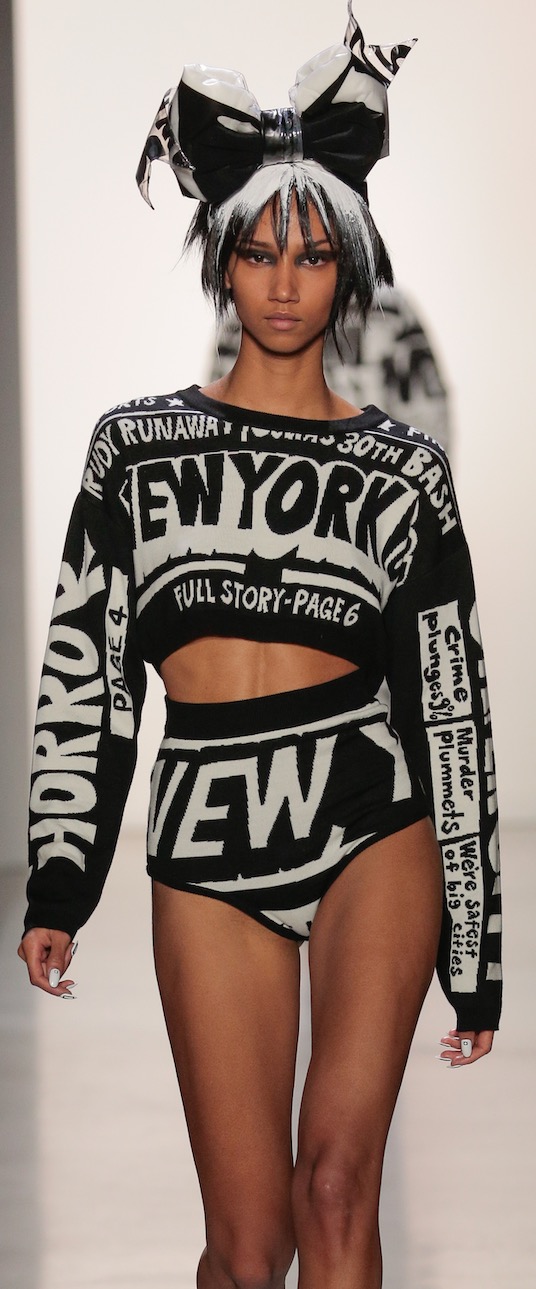 NYFW: Jeremy Scott Debuts Tabloid Inspired Fall 2019 Collection