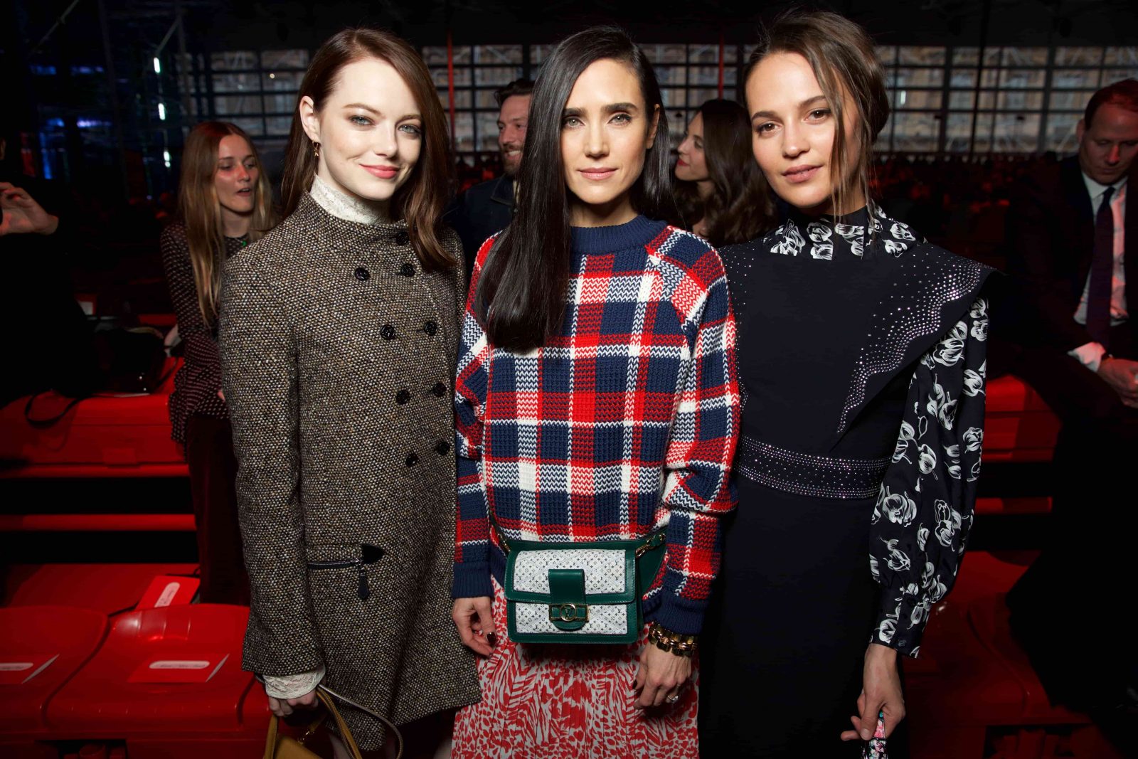 Alicia Vikander, Jennifer Connelly Talk Louis Vuitton Gowns at