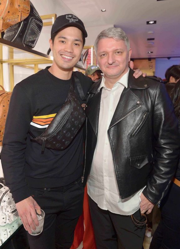 Ross Butler and MCM Global Chief Creative Officer Dirk Schonberger