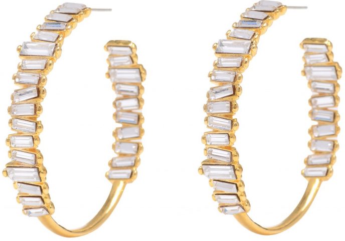 Serena Hoops in Gold