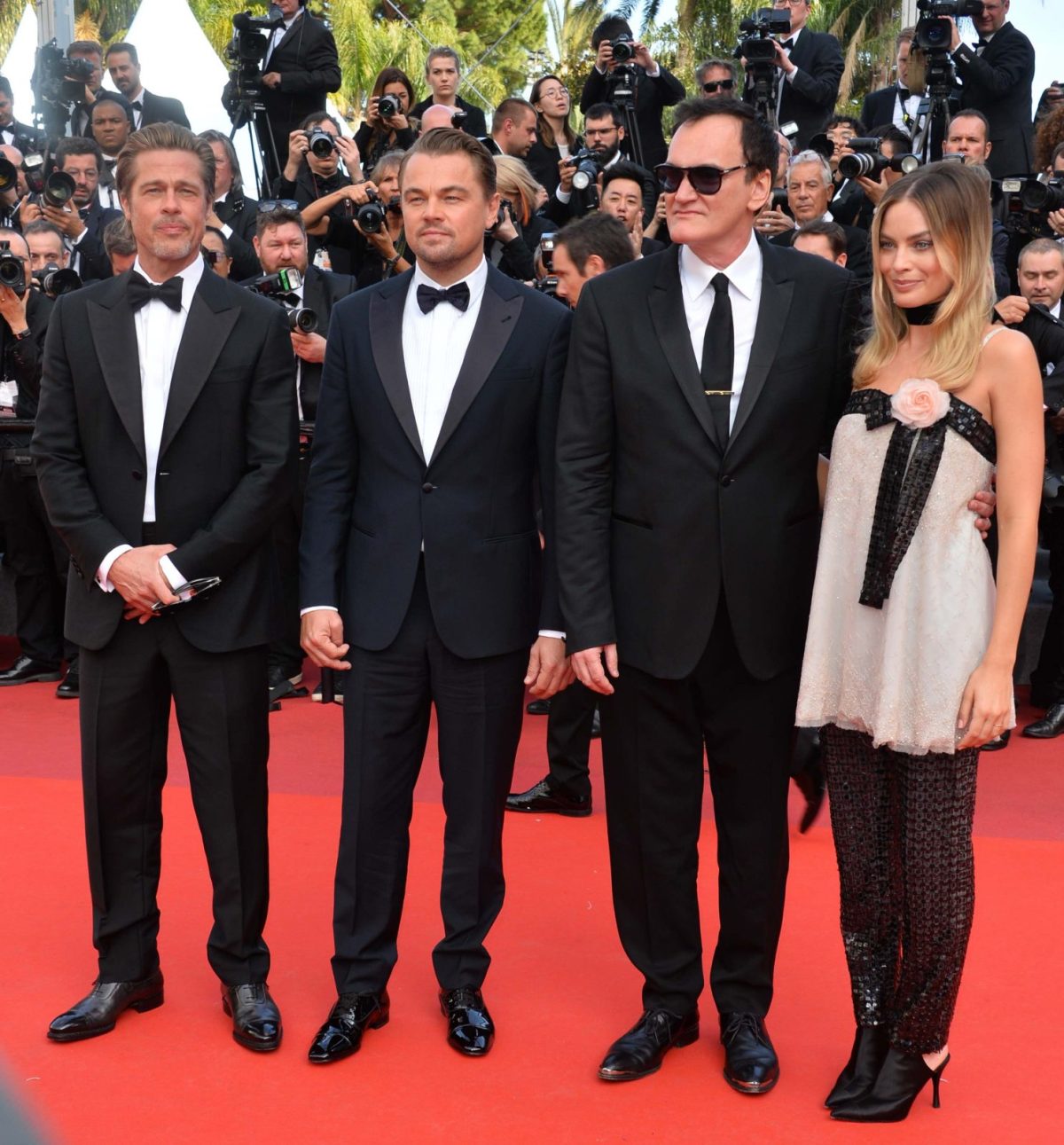 Brad Pitt & Leo DiCaprio Steal The Show At Quentin Tarantino’s ‘Once Upon A Time In Hollywood...