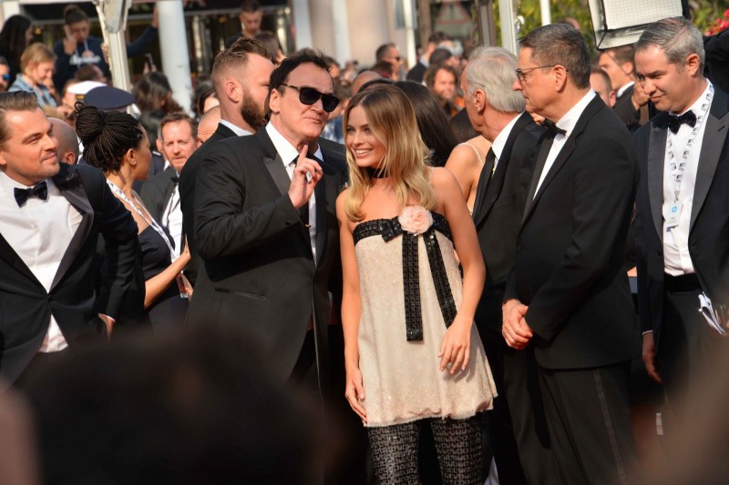 Quentin Tarantino and Margot Robbie