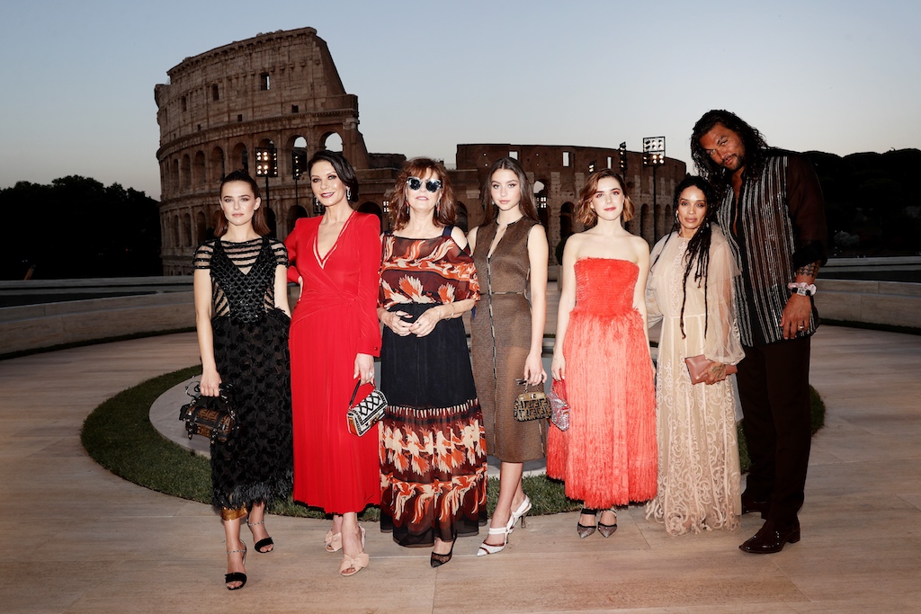 Jason Momoa, Lisa Bonet, Zendaya & More Attend FENDI Couture Show