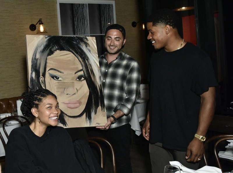 Chanel Iman, Jojo Anavim and Sterling Shepard