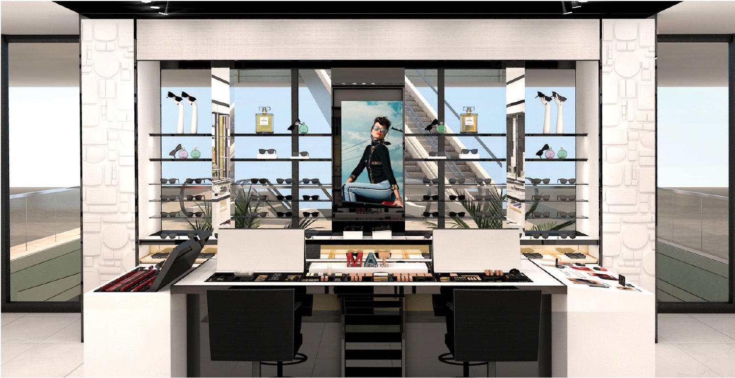 Chanel opens first duty paid fragrance and beauty counter at