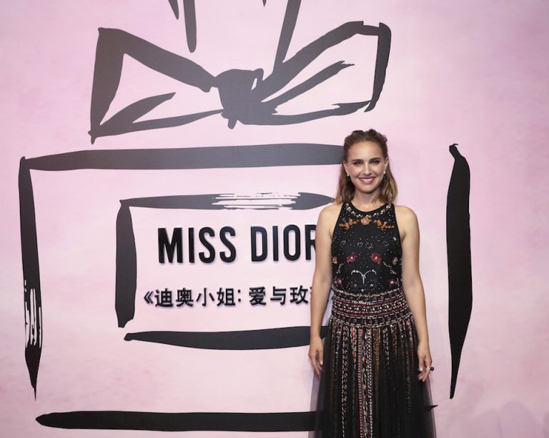 Natalie Portman Attends “Miss Dior: Love ‘N’ Roses” Exhibition At MOCA Museum In Shang...