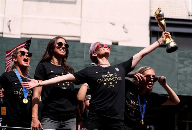 The U.S. Women's National Soccer Team Victory Parade and City Hall Ceremony