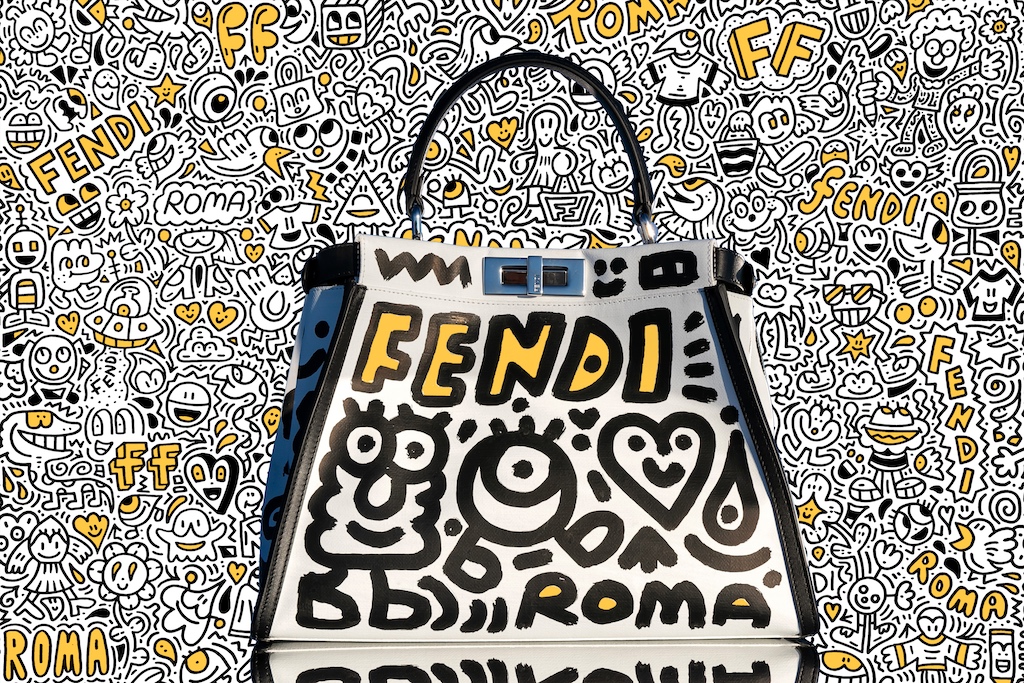 Mr. Doodle Takes His Pens To Fendi HQ In Rome & Peekaboo Bag