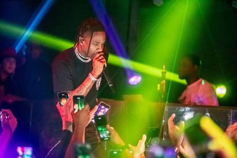 Travis Scott performs at Marquee Nightclub