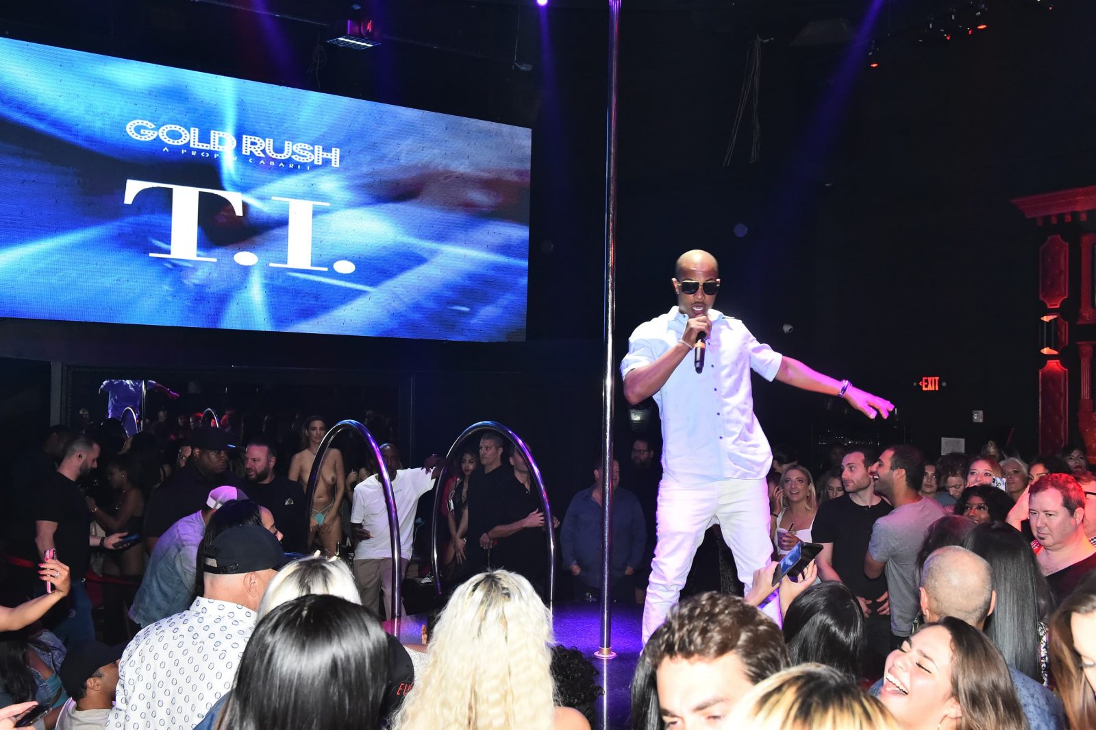 T.I. performs at Goldrush Cabaret for Marc Roberts Birthday