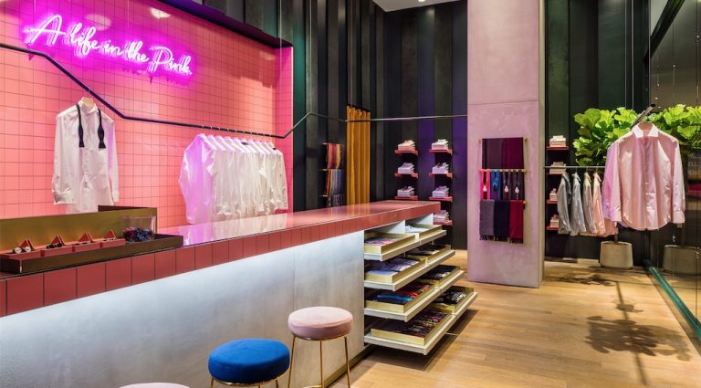 Pink Shirtmaker Opens Its Latest Boutique In NYC’s Brookfield Palace With Onsite Shirt Bar