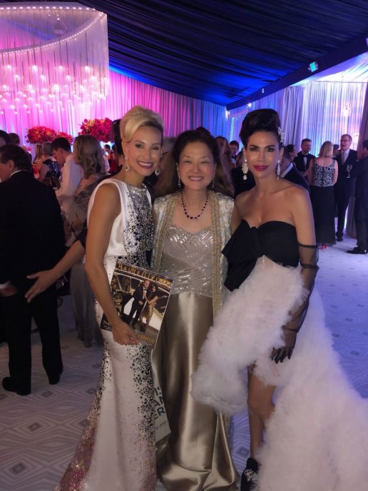 Opening night gala Co-Chair Rachel Bowman, Olivia Decker of Haute Living, and Co-Chair Nicole Lacob