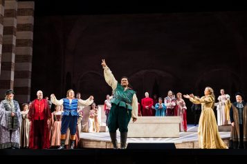 Tenor Pene Pati, starring as Romeo, and Soprano Nadine Sierra, as Juliet, in San Francisco Opera’s opening night.