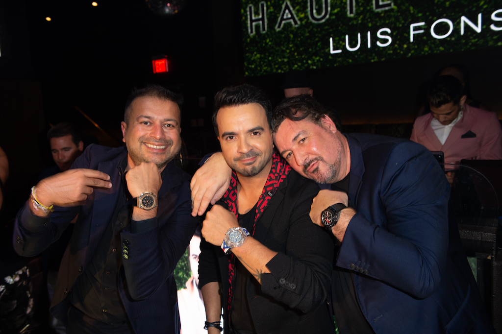 Kamal Hotchandani, Luis Fonsi and Rick De La Croix