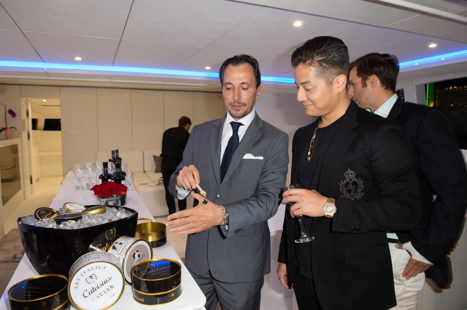 Michael Pulchino trying Calvisius Caviar 