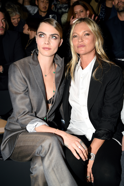 Cara Delevingne and Kate Moss Dior Homme : Front Row - Paris Fashion Week - Menswear F/W 2020-2021