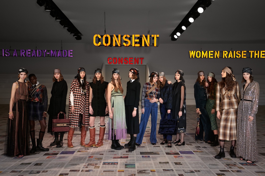 Maria Grazia Chiuri Puts Feminist Agenda Front and Center at Dior's Fall  2020 Show