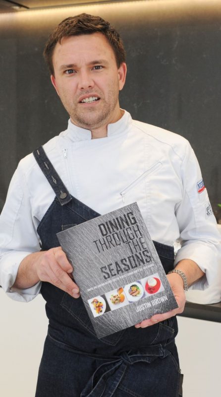 Chef Justin Brown With Most Recent Book