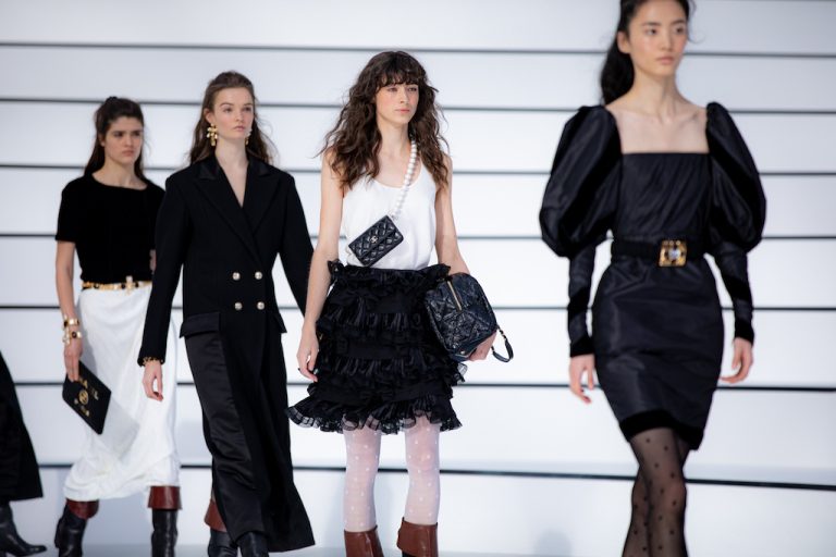 Virginie Viard Focuses On Classic Black & White House Code For CHANEL FW2020 Show At Grand Palais Paris
