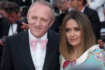 Chairman and Chief Executive Officer of Kering Group, François-Henri Pinault and wife Salma Hayek Pinault